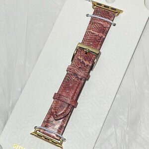 Apple Watch Band Sz38-40mm Simply Southern 2-Piece Leather Snake Skin‎ Design